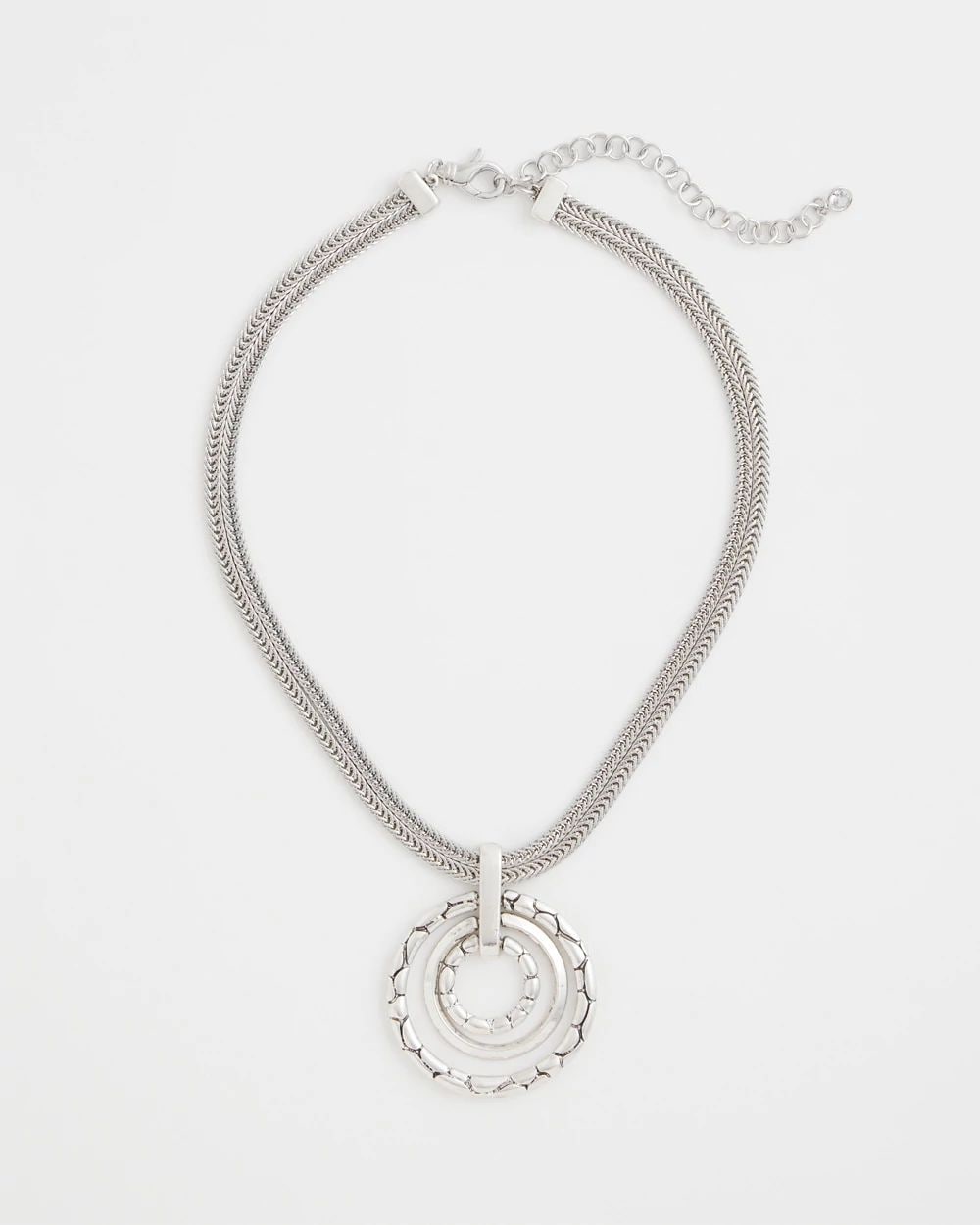 Silver Short Pendant Necklace | Chico's